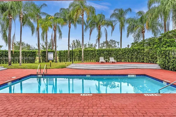 a view of outdoor space yard swimming pool and patio