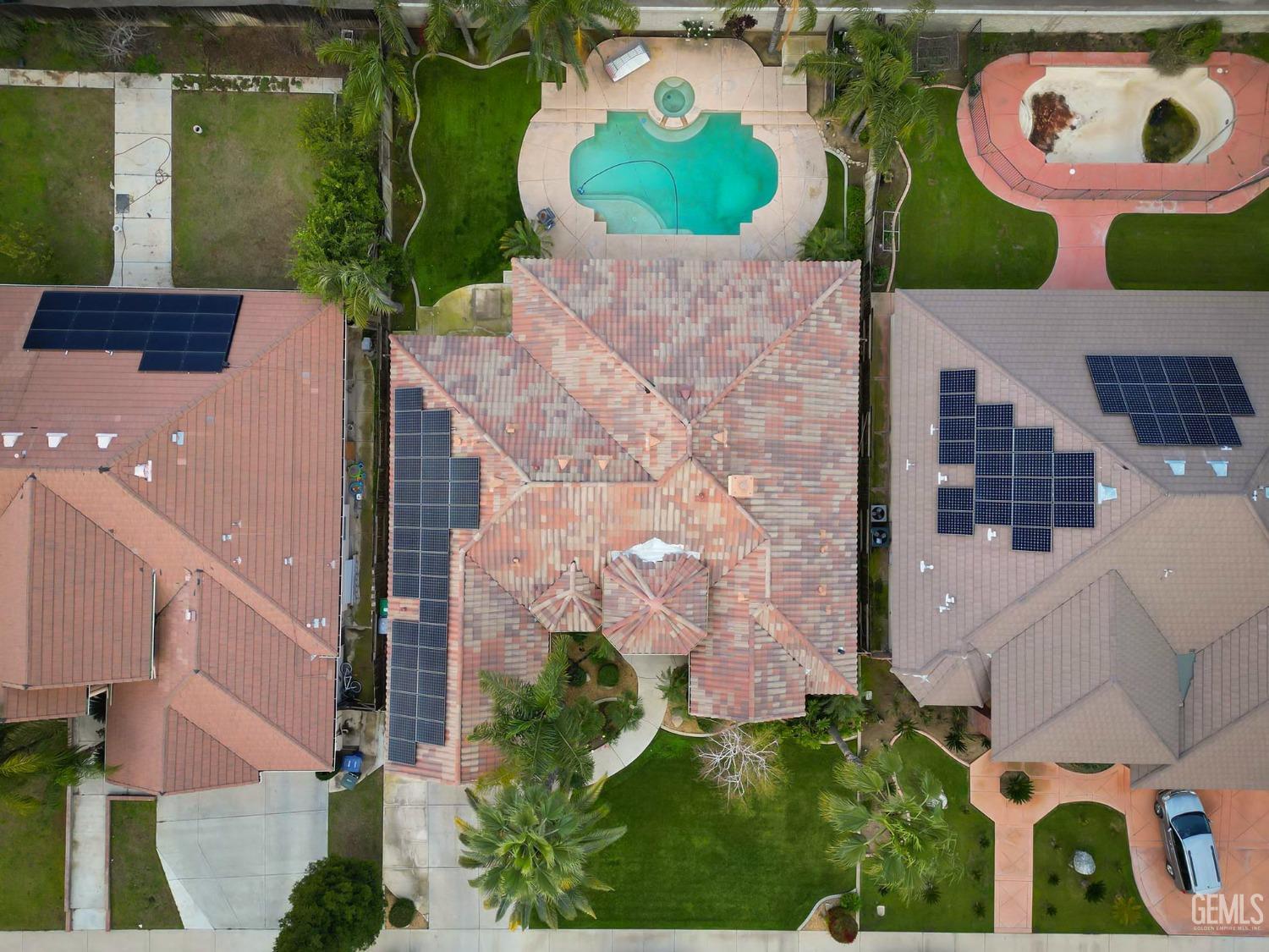 Undisclosed Address Bakersfield, CA 93312 - Photo 32 of 36 an aerial view of a house