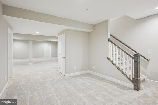 a view of a room with a hallway