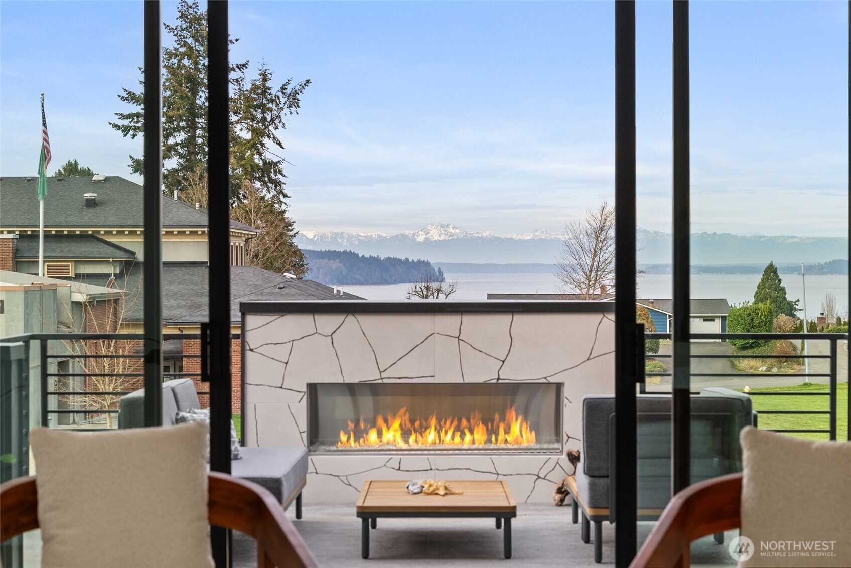 1422 Sequalish Street Steilacoom, WA 98388 - Photo 3 of 34 a view of a city from a balcony