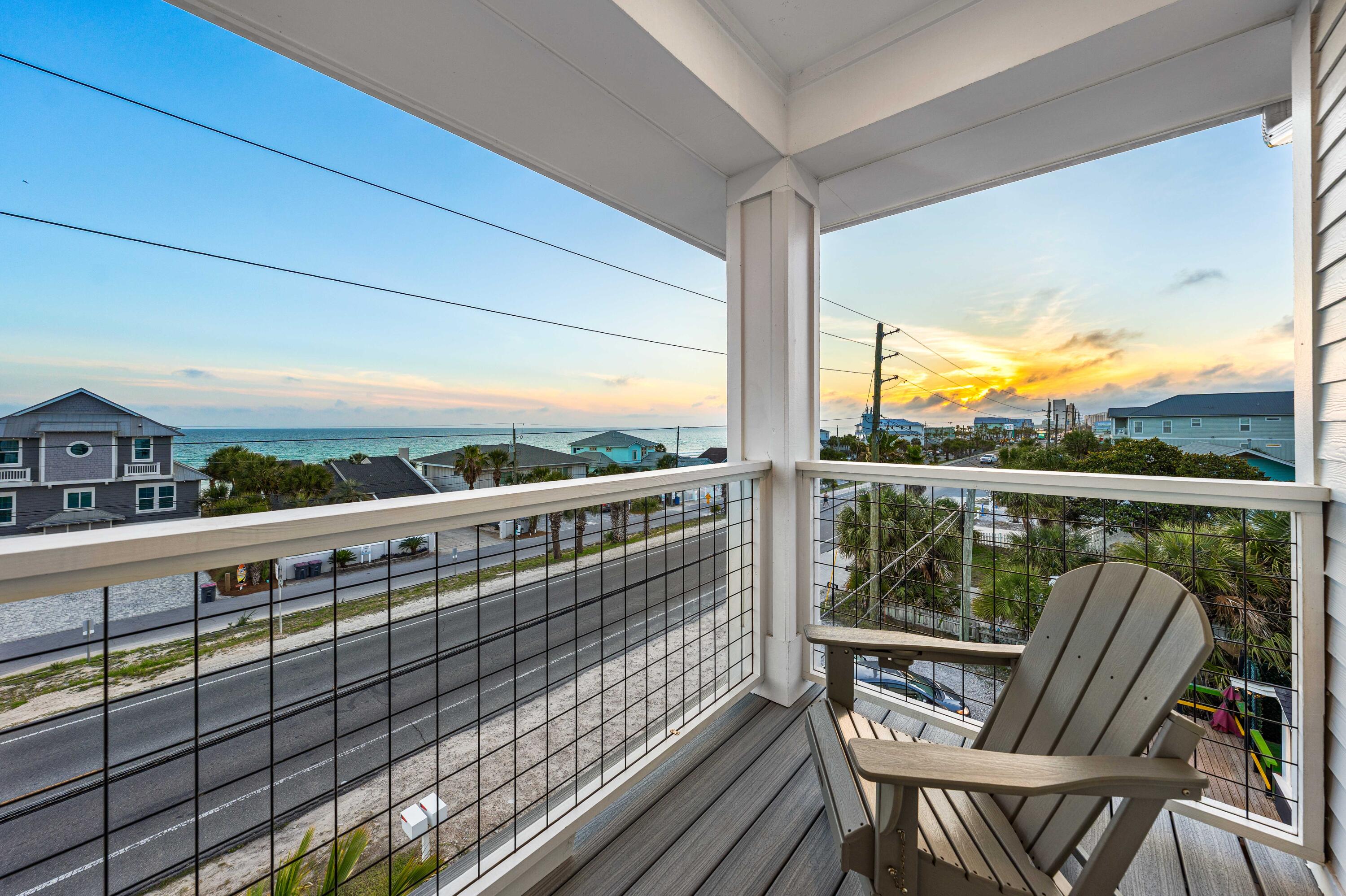 13310 Front Beach Road Panama City Beach, FL 32407 - Photo 39 of 69 3rd FL Primary Balcony w/ Gulf View