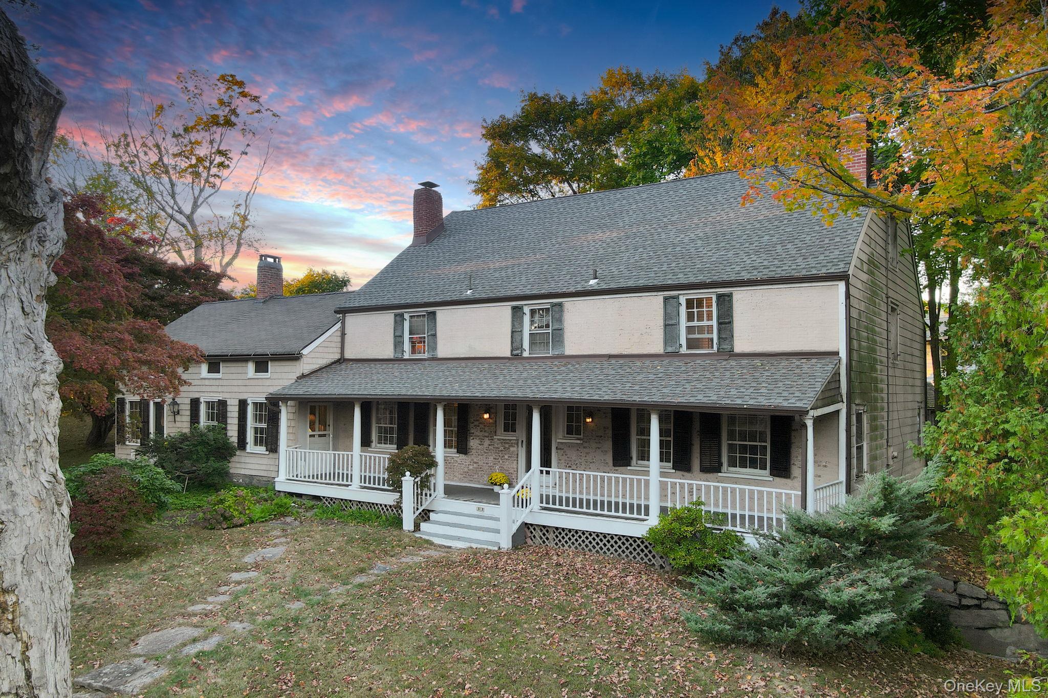 33 Ryder Road Ossining, NY 10562 - Photo 35 of 48 View of front of property with covered porch, a chimney, and roof with shingles