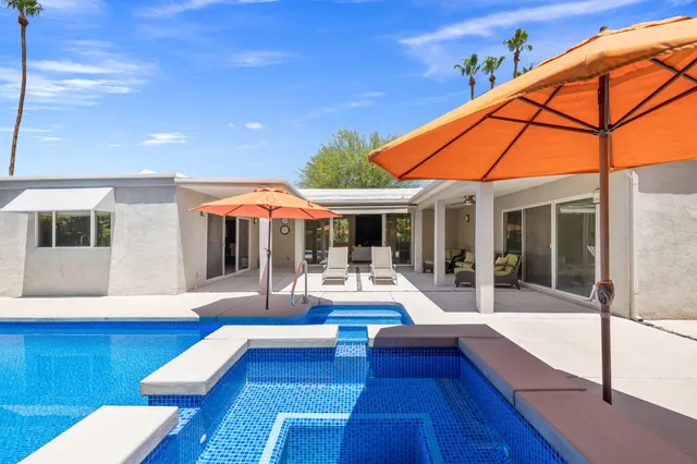 a outdoor space with patio the couches and a table