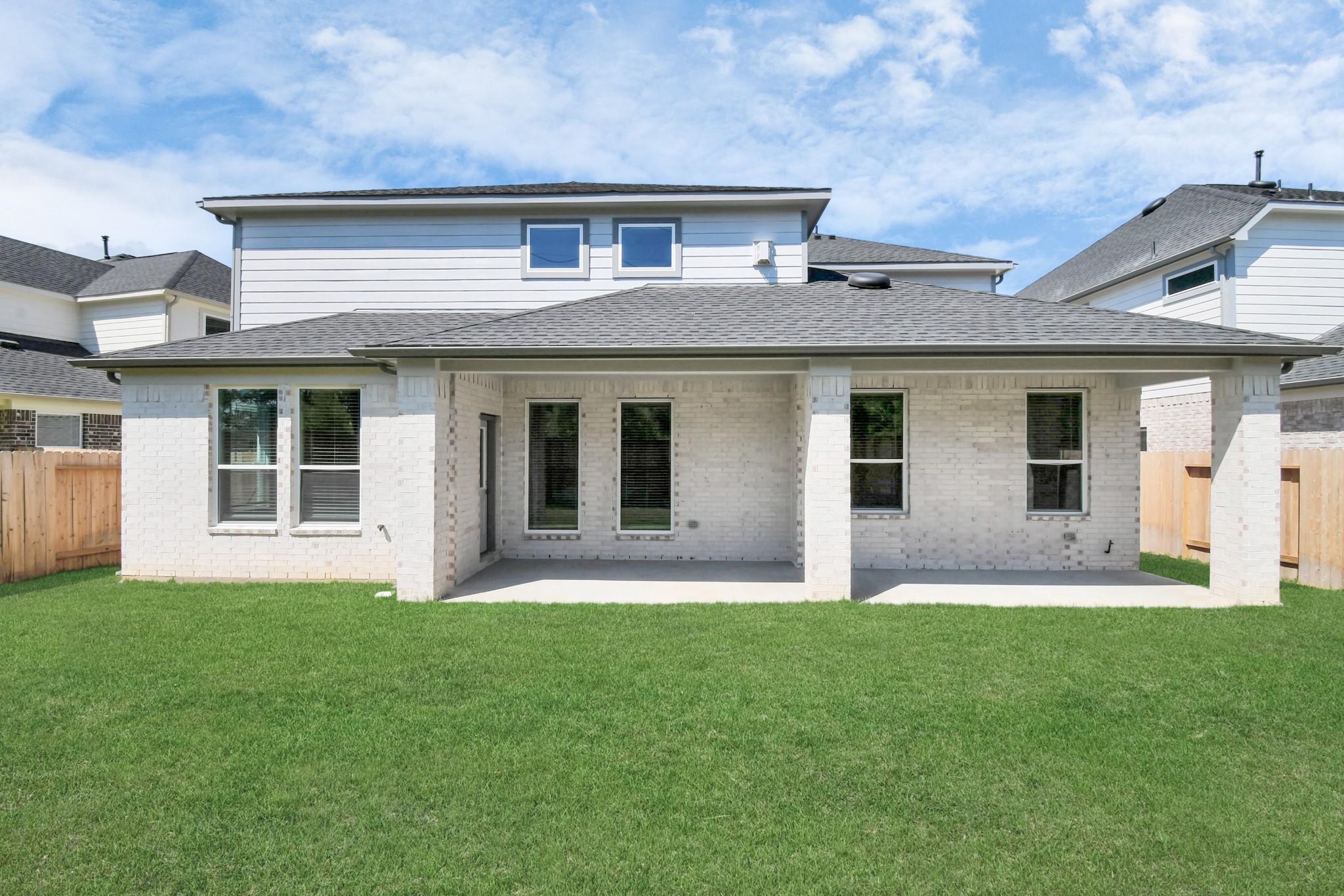 3106 Skerne Spring Dr Spring Spring, TX 77373 - Photo 46 of 47 Backyard retreat, offering an abundance of space for kids to play and explore. The possibilities are endless in this outdoor haven, where the joy of open-air activities and family gatherings awaits.