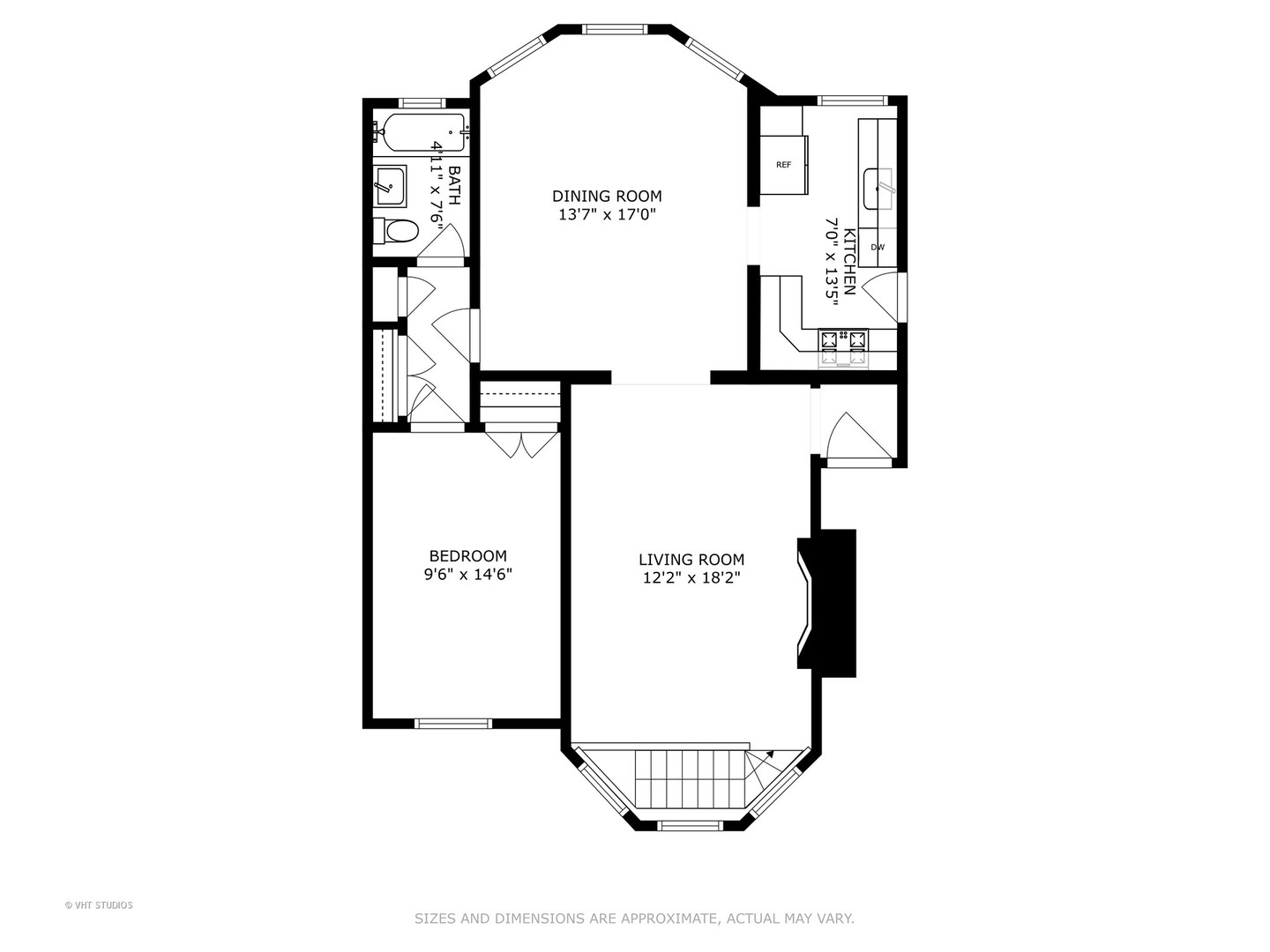 550 West Brompton Avenue, Unit 1S Chicago, IL 60657 - Photo 27 of 28 a picture of a floor plan