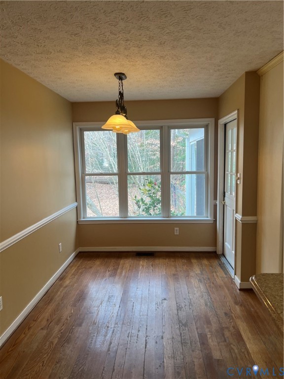 12960 Moody Road Hopewell, VA 23860 - Photo 11 of 33 Unfurnished dining area with dark wood-type floori