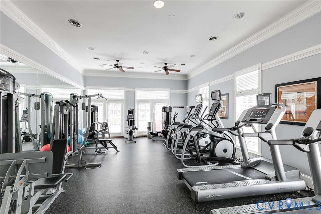 704 Chiswick Park Road Henrico, VA 23229 - Photo 41 of 47 a view of a room with gym equipment