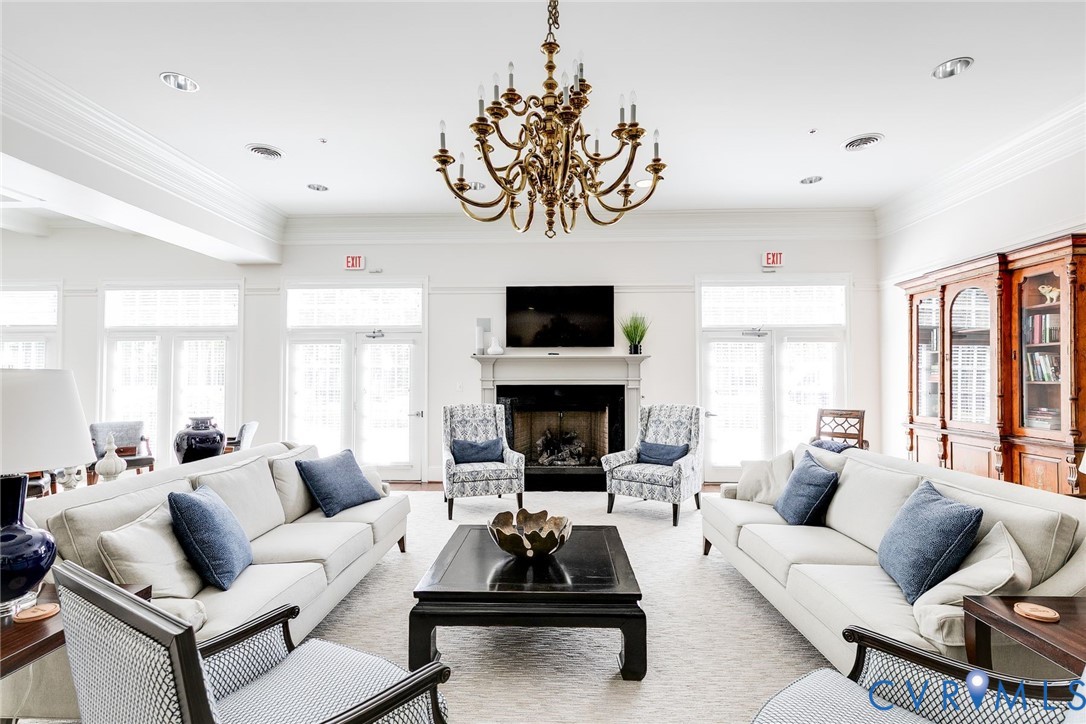 704 Chiswick Park Road Henrico, VA 23229 - Photo 42 of 47 a living room with furniture fireplace and window