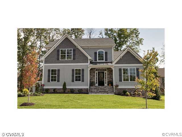 4924 Winding Branch Road Moseley, VA 23120 - Photo 1 of 7 Exterior Front - Home being built will have simila