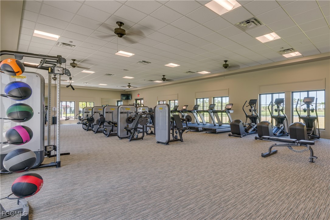11768 Grand Belvedere Way, Unit 203 Fort Myers, FL 33913 - Photo 46 of 47 a view of a room with gym equipment