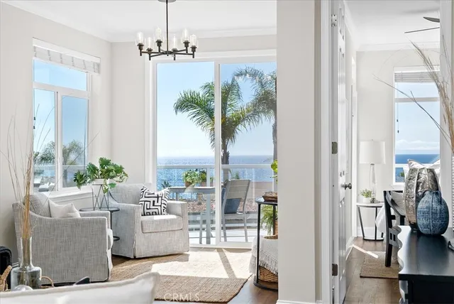 a view of a city with lot of palm trees