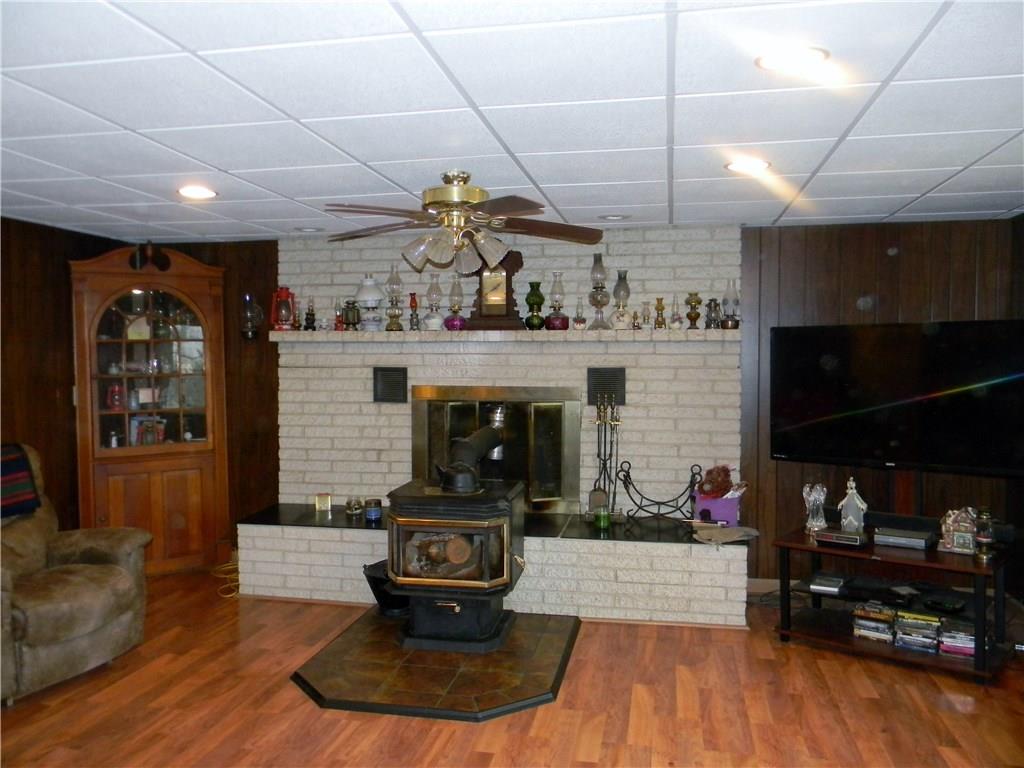 415 Roy Boring Road New Florence, PA 15944 - Photo 5 of 21 Brick fire place with wood burner