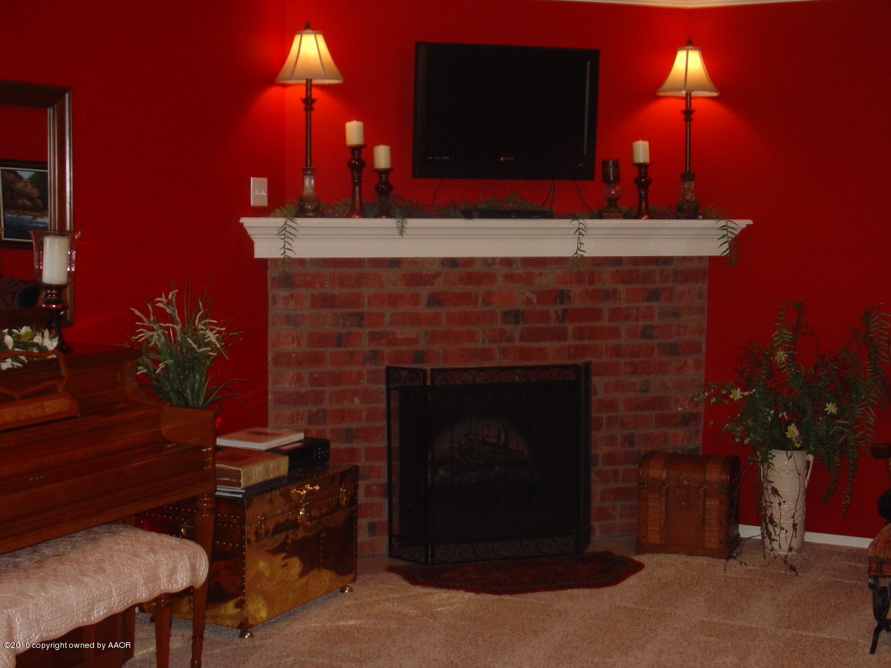 7002 Thunder Road Amarillo, TX 79119 - Photo 7 of 19 Fireplace in Living