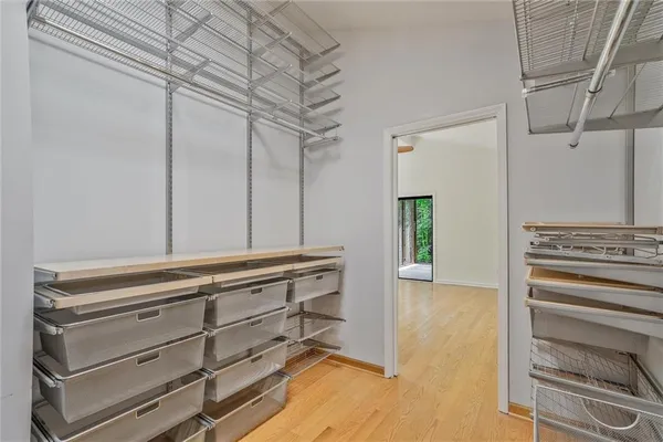 a view of a park with a slide