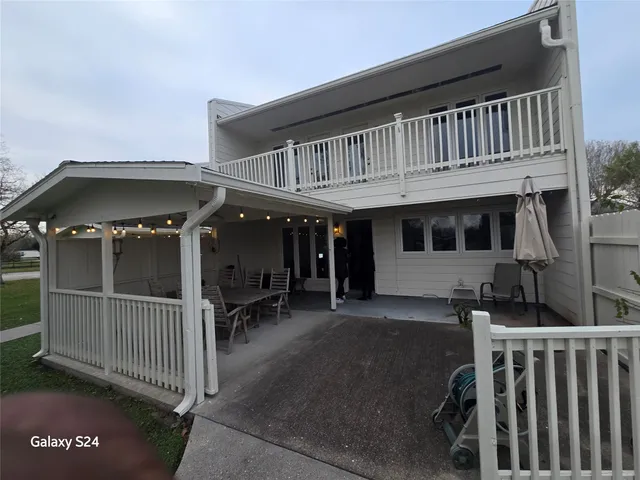 a view of a house with a deck