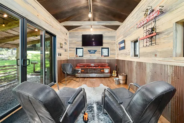 a kitchen with a sink and a refrigerator