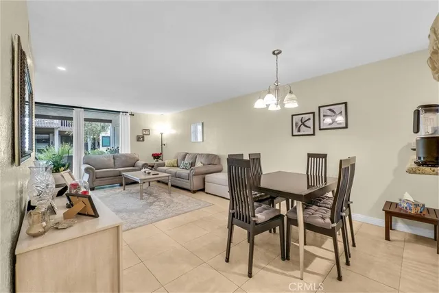 a view of a livingroom and dining room