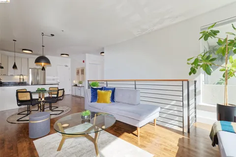 an outdoor space with patio furniture