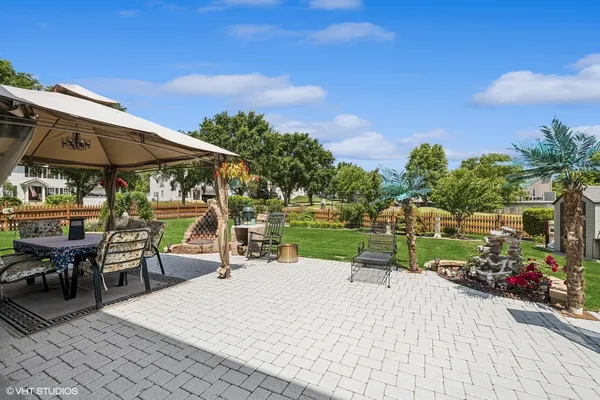 a view of outdoor space with seating