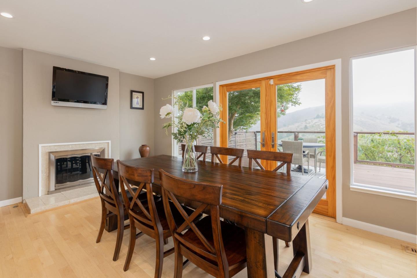 63 Kathleen Court Pacifica, CA 94044 - Photo 13 of 41 a view of a dining room with furniture window and outside view