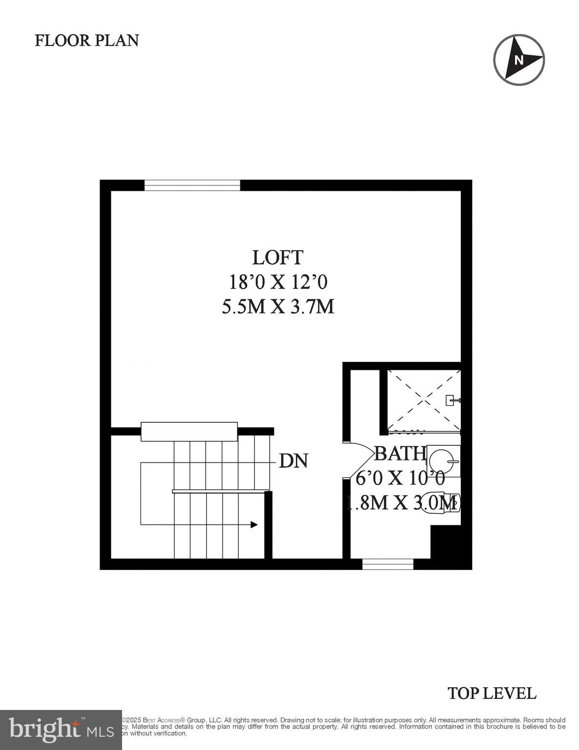 2235 Cartwright Place Reston, VA 20191 - Photo 43 of 43 Top Level Loft Floor Plan