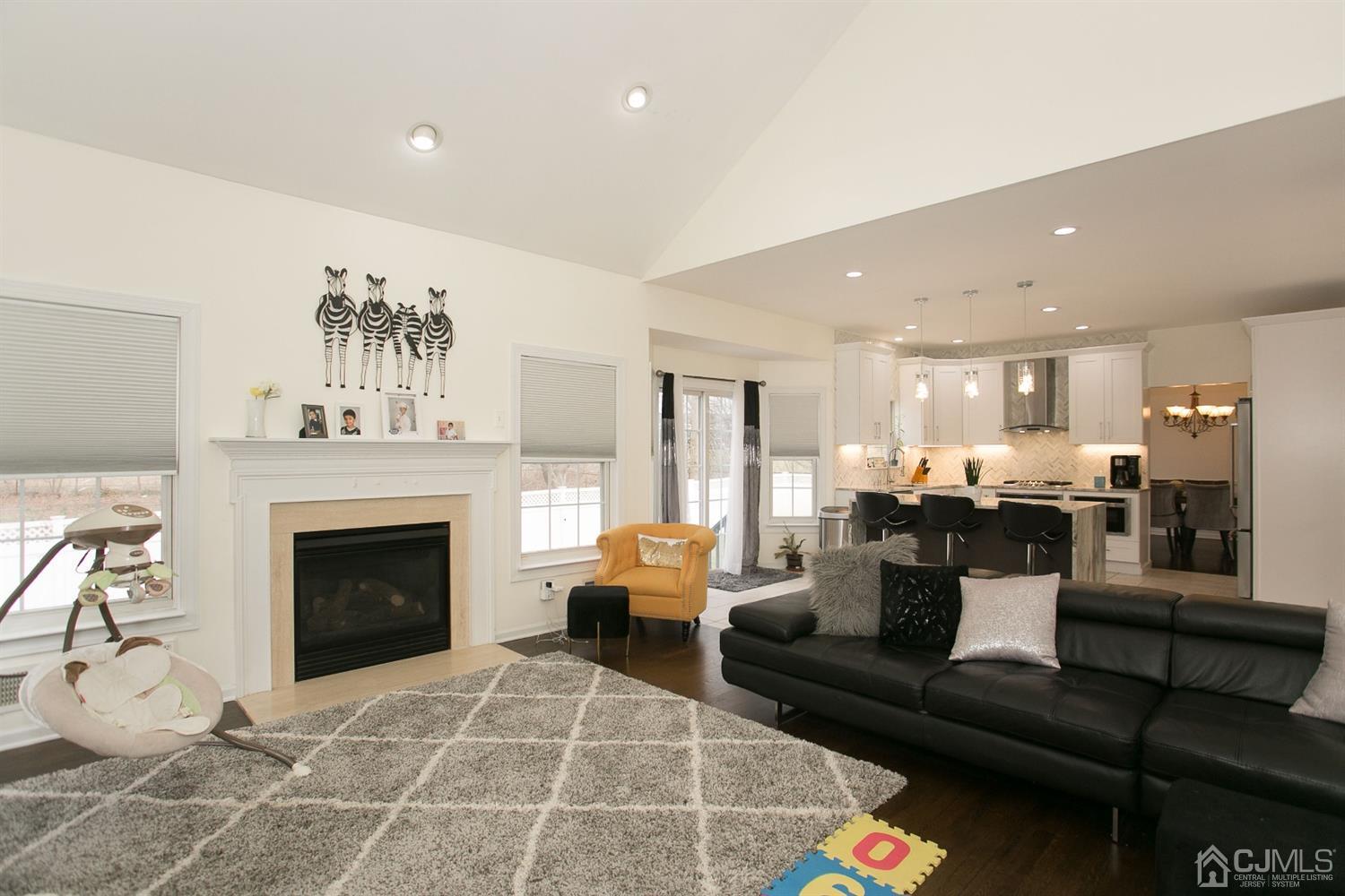 12 Lenox Street Edison, NJ 08817 - Photo 20 of 33 a living room with furniture and a fireplace