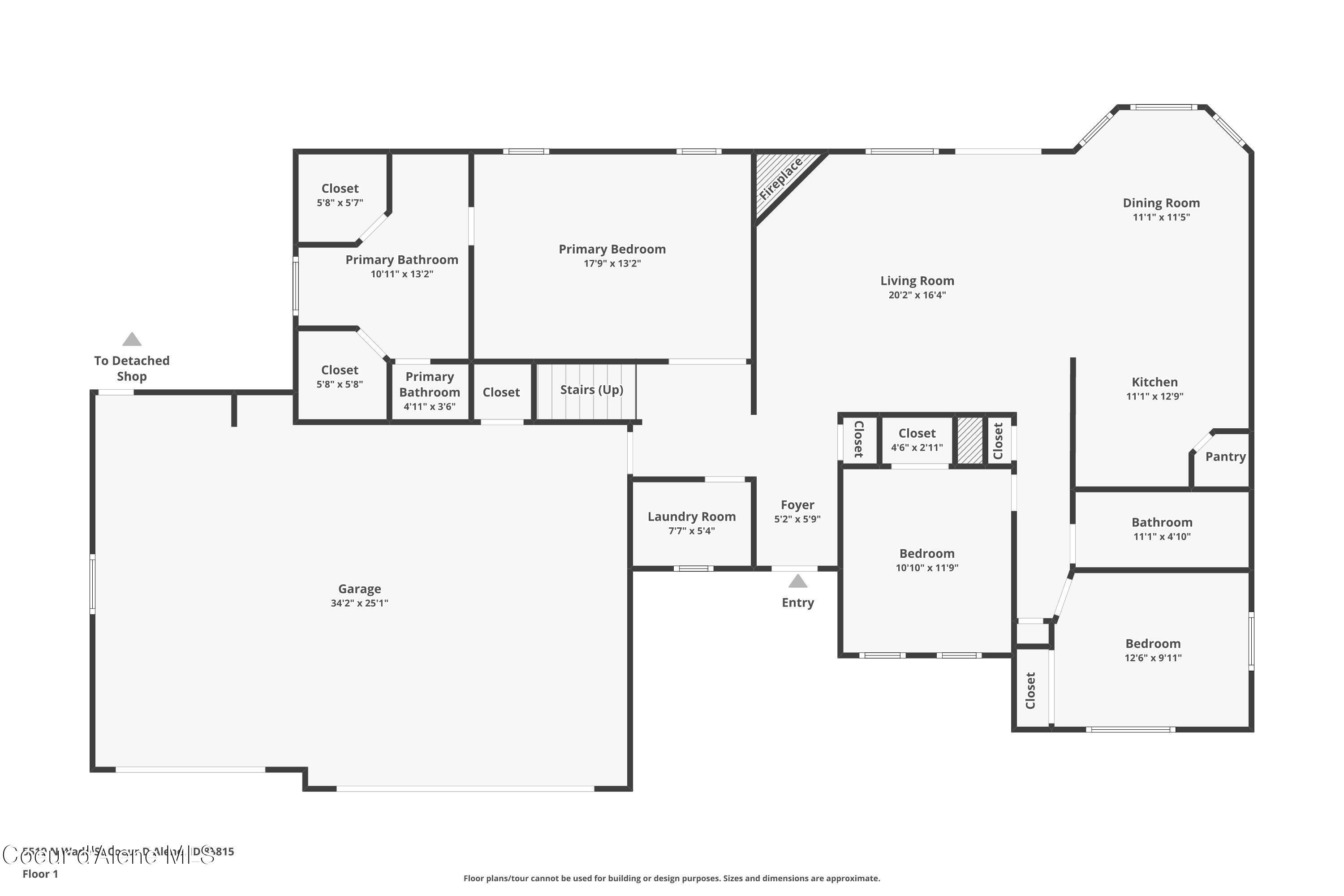 5519 North Wade Street Coeur D'Alene, ID 83815 - Photo 54 of 57 Main Level Floor Plan
