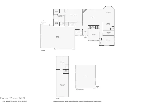 $899,000 | 5519 North Wade Street, Coeur D'Alene, ID 83815