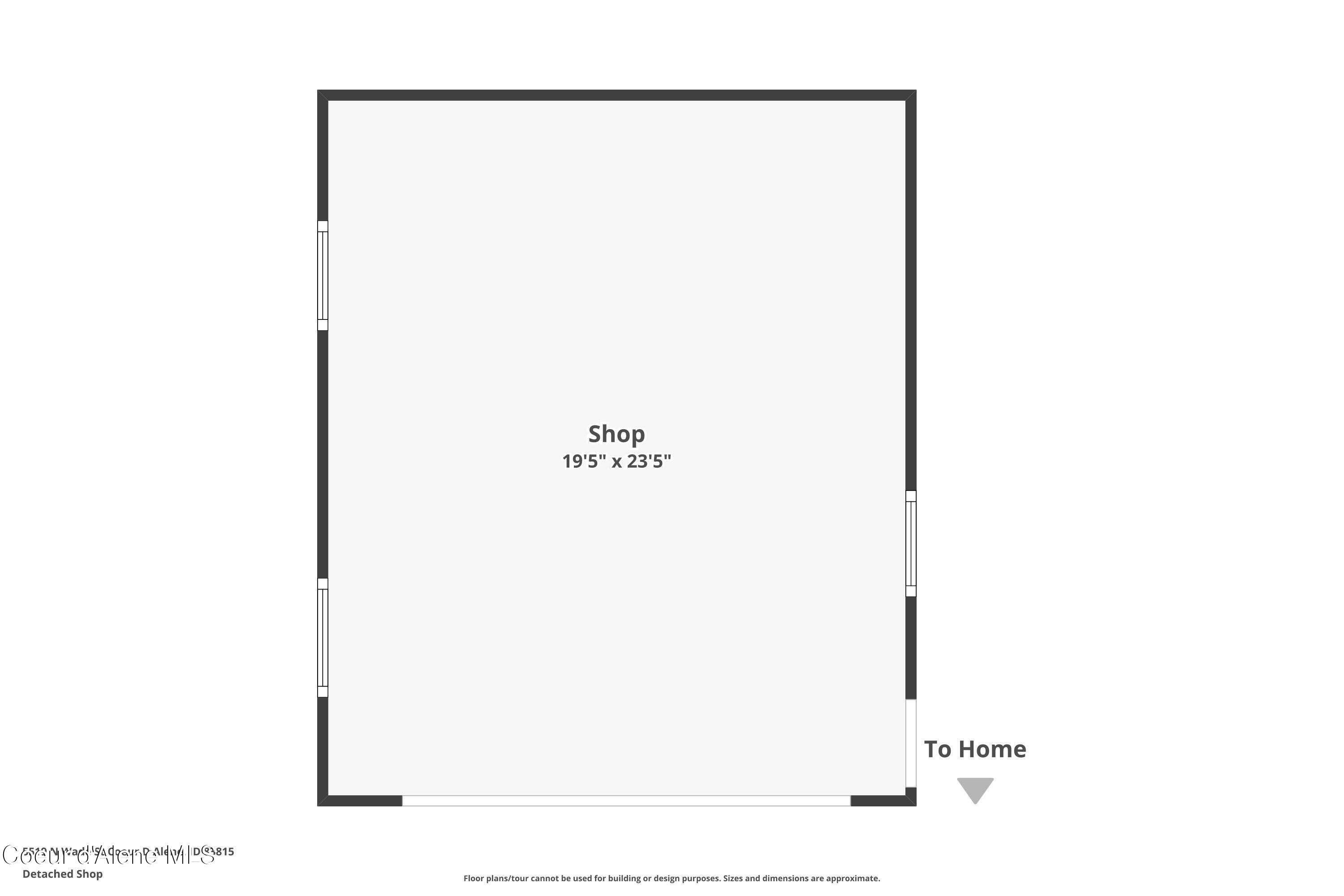 5519 North Wade Street Coeur D'Alene, ID 83815 - Photo 57 of 57 Detached Shop Floor Plan