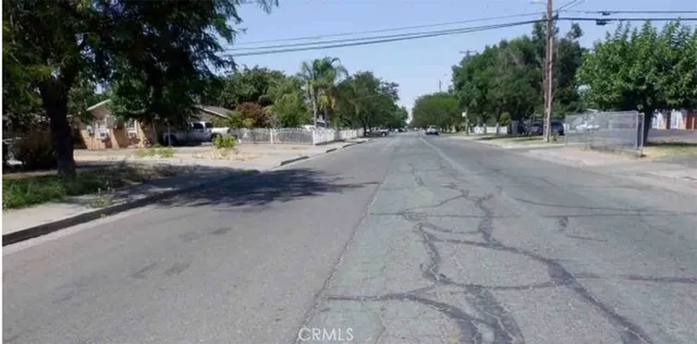 a view of road with trees