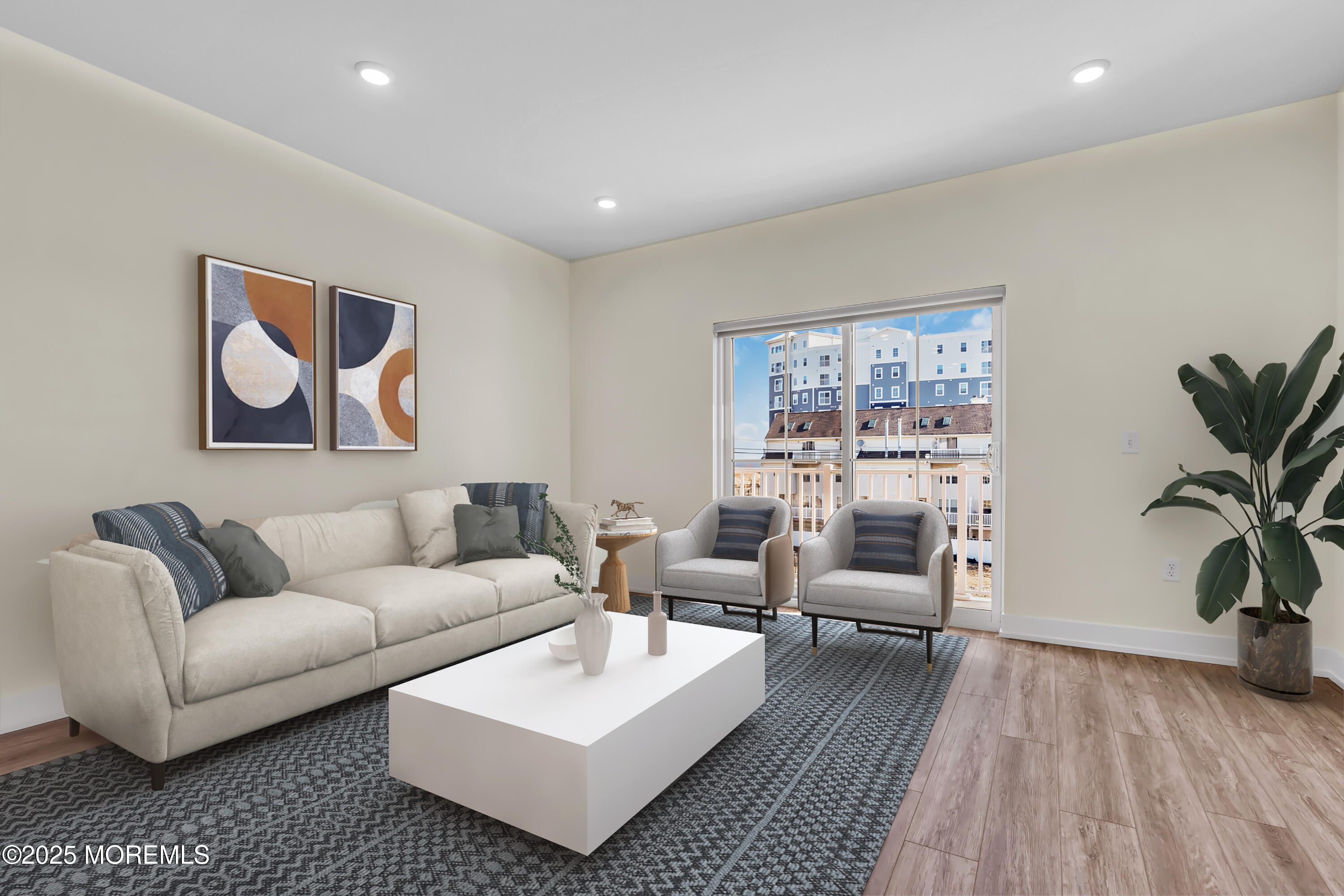 19 Carr Avenue, Unit 414 Keansburg, NJ 07734 - Photo 53 of 83 a living room with furniture and a large window