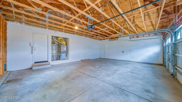 a view of a room with wooden walls