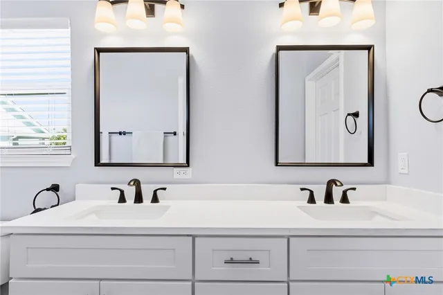 a view of a swimming pool with a yard