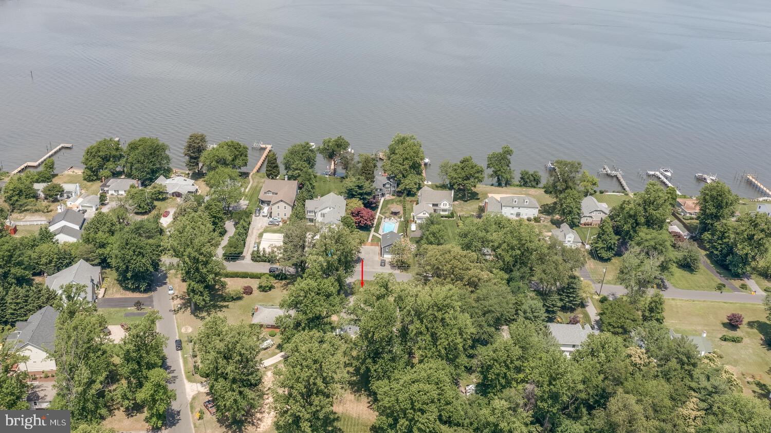 1091 River Bay Road Annapolis, MD 21409 - Photo 50 of 56 Red Arrow shows home