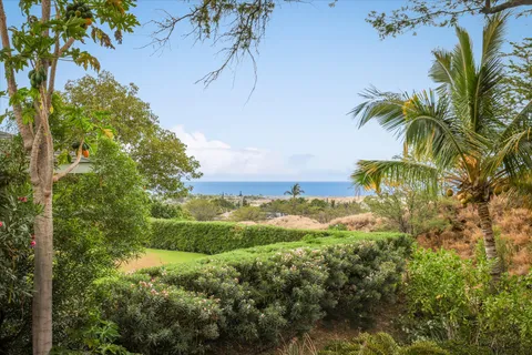 a view of a yard with a house
