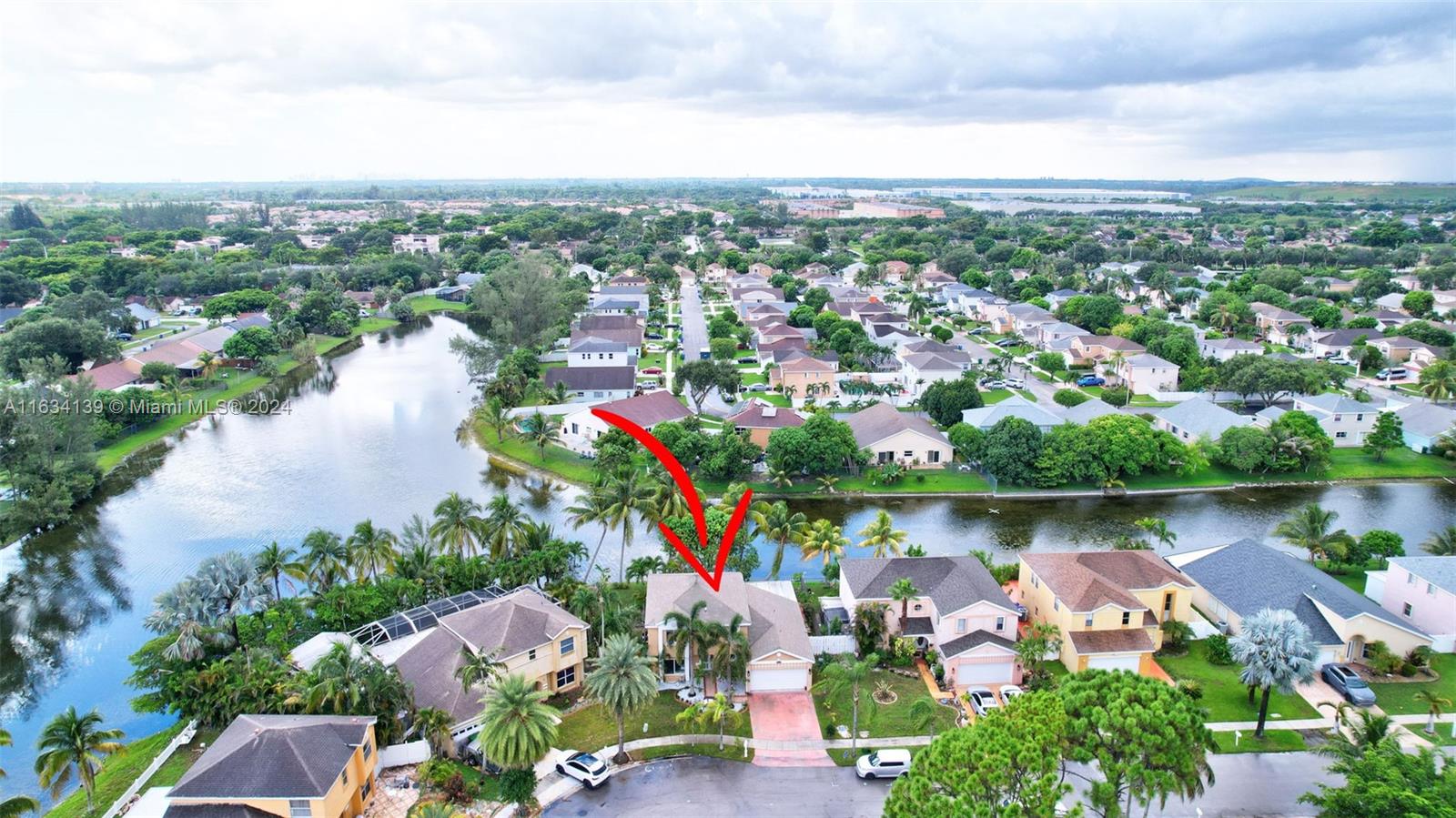 2860 Huron Way Miramar, FL 33025 - Photo 53 of 57 an aerial view of a city with lake view
