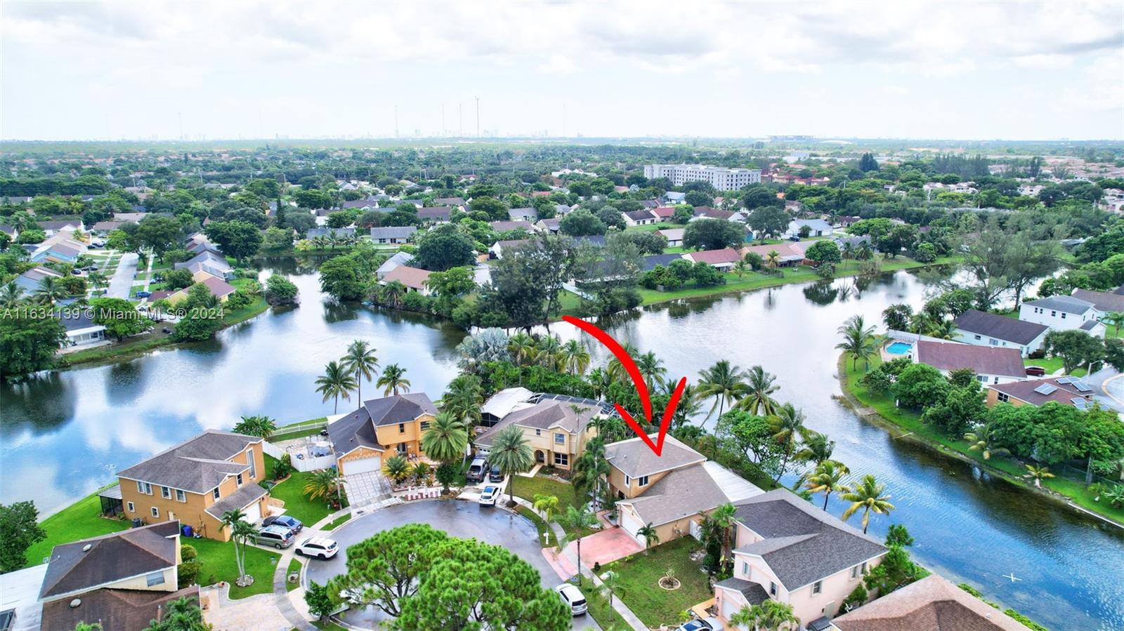 2860 Huron Way Miramar, FL 33025 - Photo 54 of 57 an aerial view of lake residential house with outdoor space