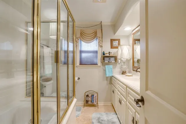 a view of a deck with a yard