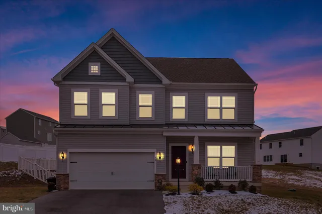 a front view of a house