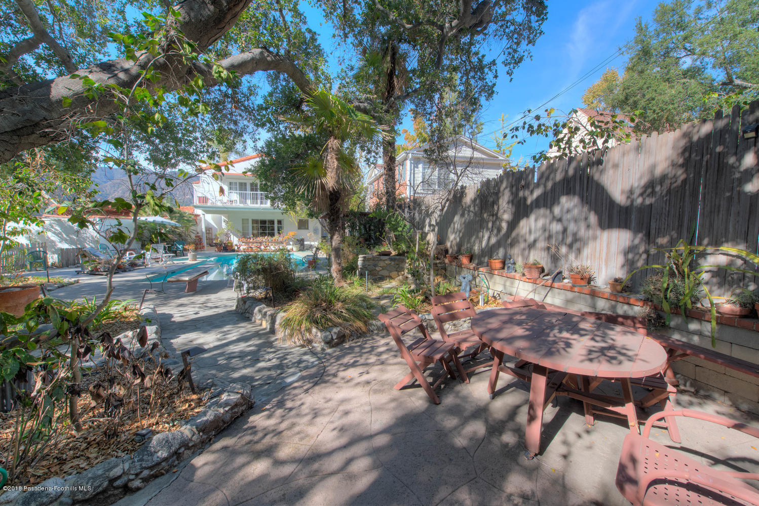 1900 Montecito Drive Glendale, CA 91208 - Photo 27 of 30 a view of a backyard with sitting area