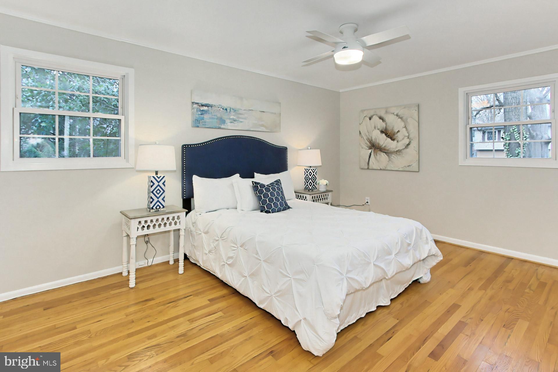6313 Alberta Street Springfield, VA 22152 - Photo 21 of 45 Primary bedroom with new ceiling fan