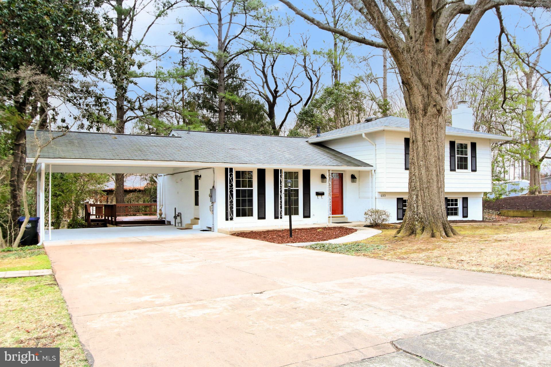 6313 Alberta Street Springfield, VA 22152 - Photo 4 of 45 Double driveway and 2 car carport