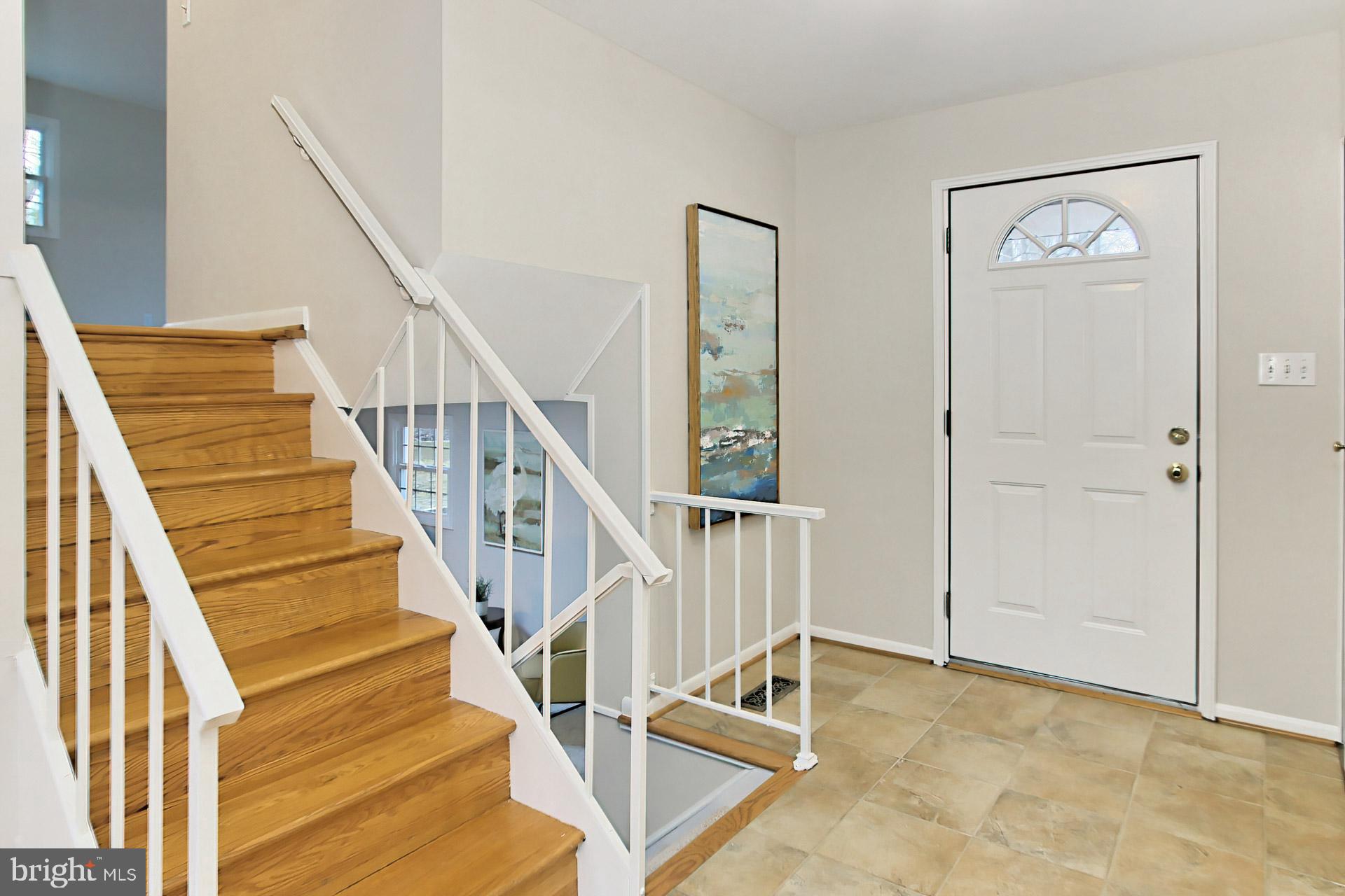 6313 Alberta Street Springfield, VA 22152 - Photo 8 of 45 Foyer with ceramic tile and new light fixture
