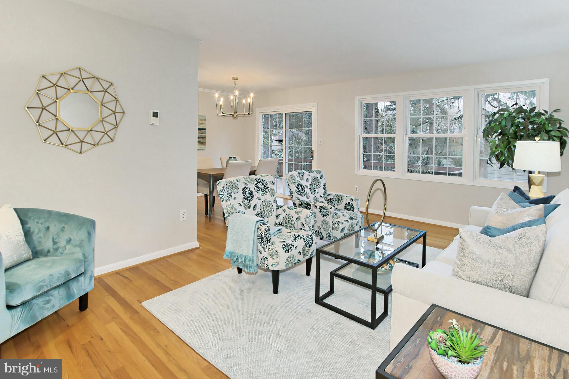 6313 Alberta Street Springfield, VA 22152 - Photo 9 of 45 Living room. Gleaming hardwoods main & upper lvls
