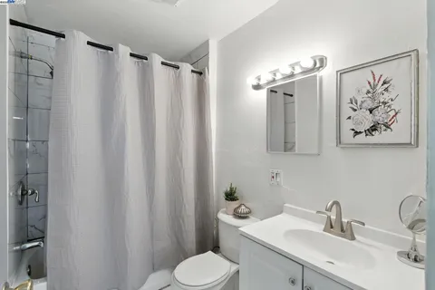 a view of a hallway with workspace