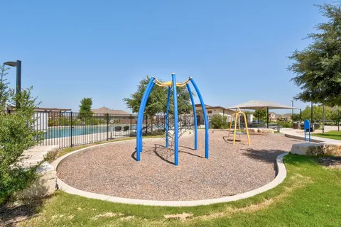 a view of outdoor space and swimming pool