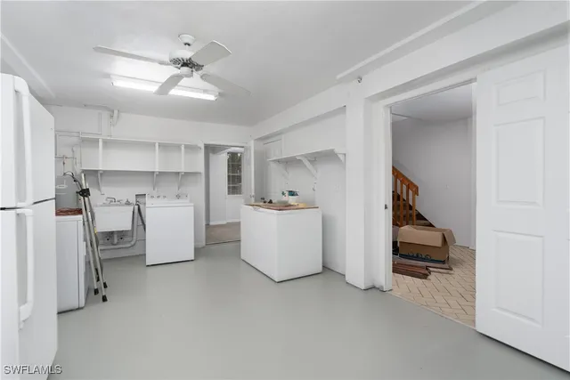 a view of utility room and utility room