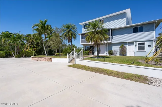 a view of a building with a outdoor space