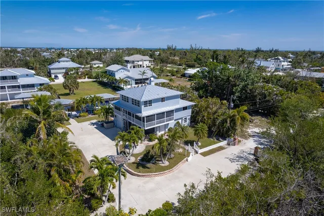 a view of a lake with a city