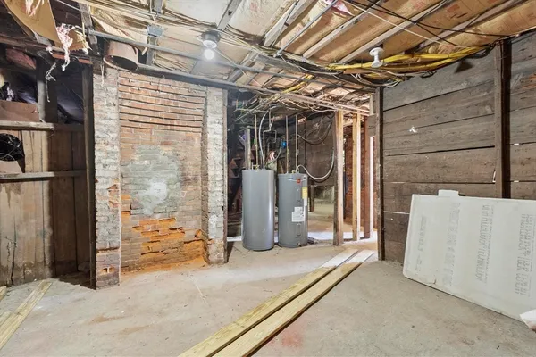 a view of storage and utility room